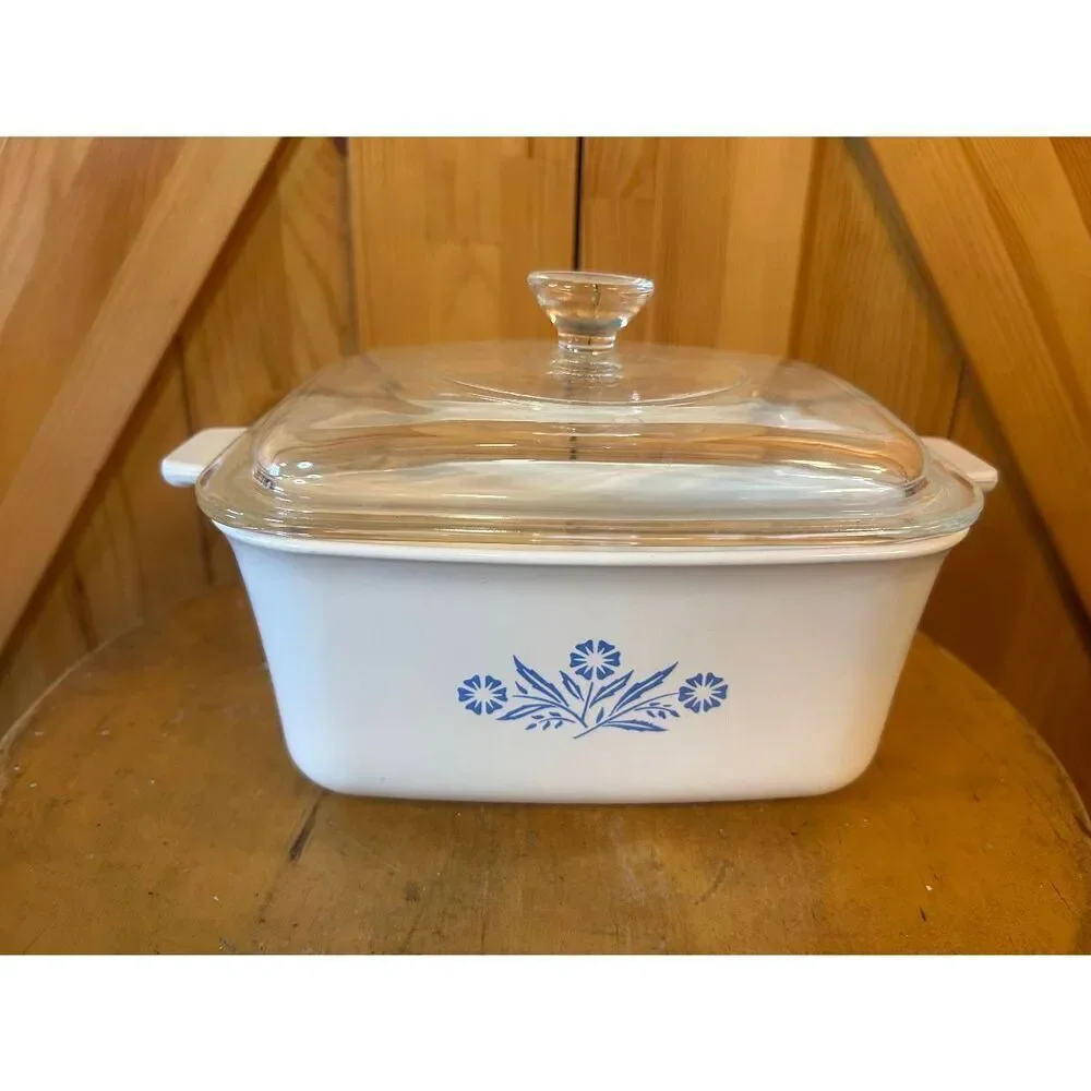 Vintage Corning Ware Cornflower 1 1/2 Qt Pyrex Casserole Dish (5012)
